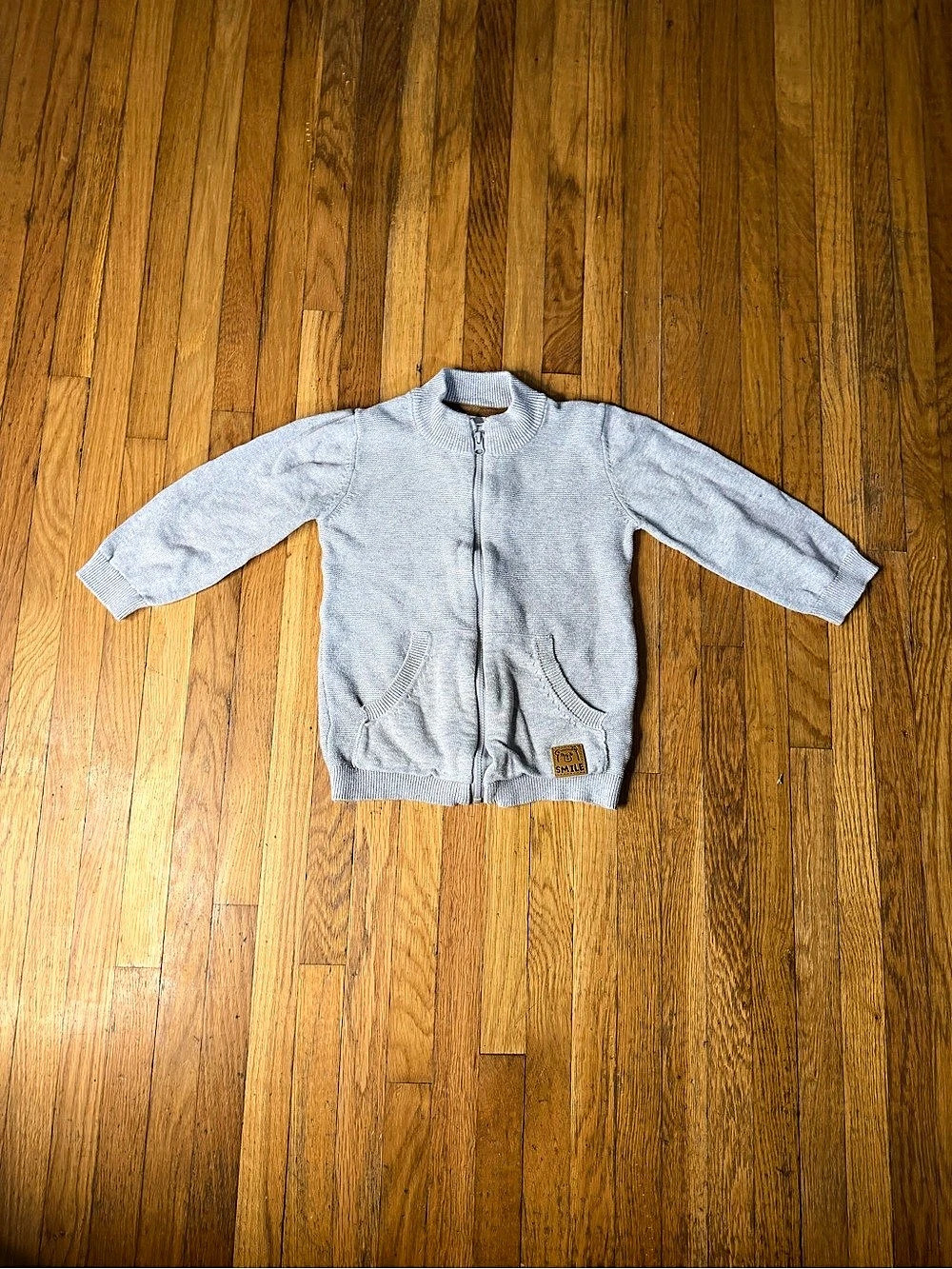 So Cute Kids Gray Zip-Up Sweater 98 cm (2-3 yrs)